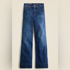 J. Crew Wide Leg Denim trouser in Wesly wash size 28 NWOT